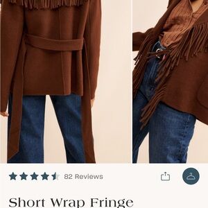 NVLT Brown Fringe Cardigan